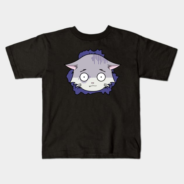 The Scaredy Cat Kids T-Shirt by The Kitten Gallery